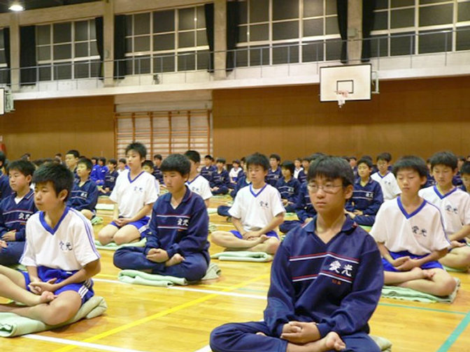写真:座禅